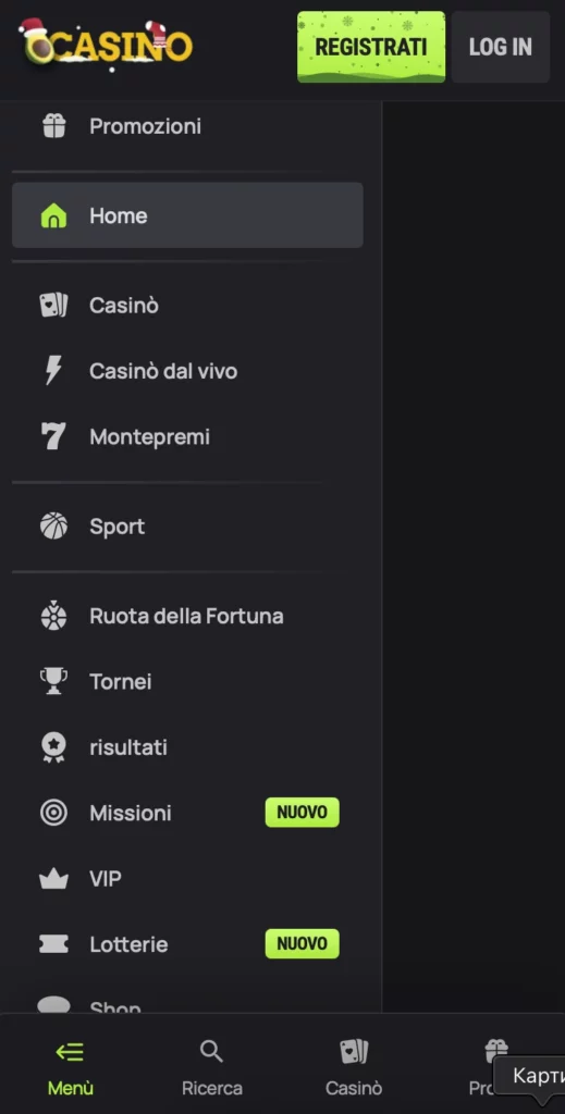 Funzioni principali dell’app
